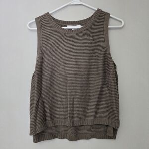 Sans Souci Knit Tank Top Olive Green